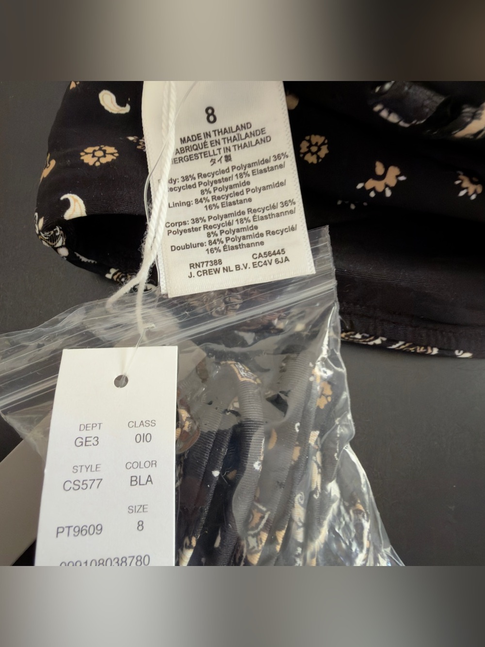 NWT!  J. Crew Gemma one-piece in bandana-print Classic Sculpt™ - Picture 7 of 8